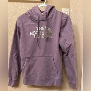 The North Face purple hoodie